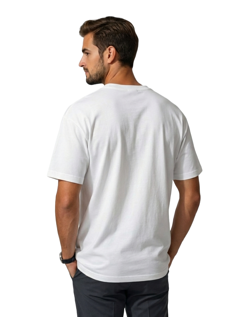 Cotton Over Size White T-shirt