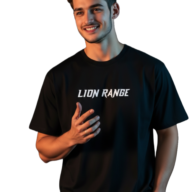 Cotton Over Size Black T-shirt